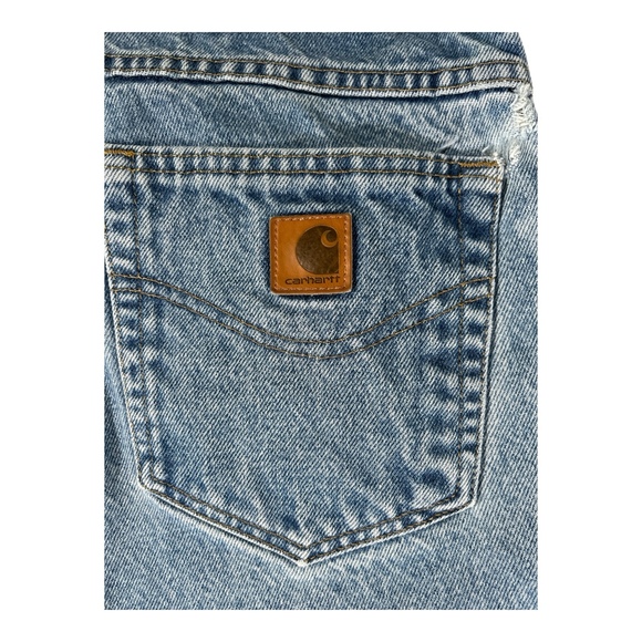 Carhartt 38x32 Blue Work Jeans Traditional Fit - Picture 2 of 8